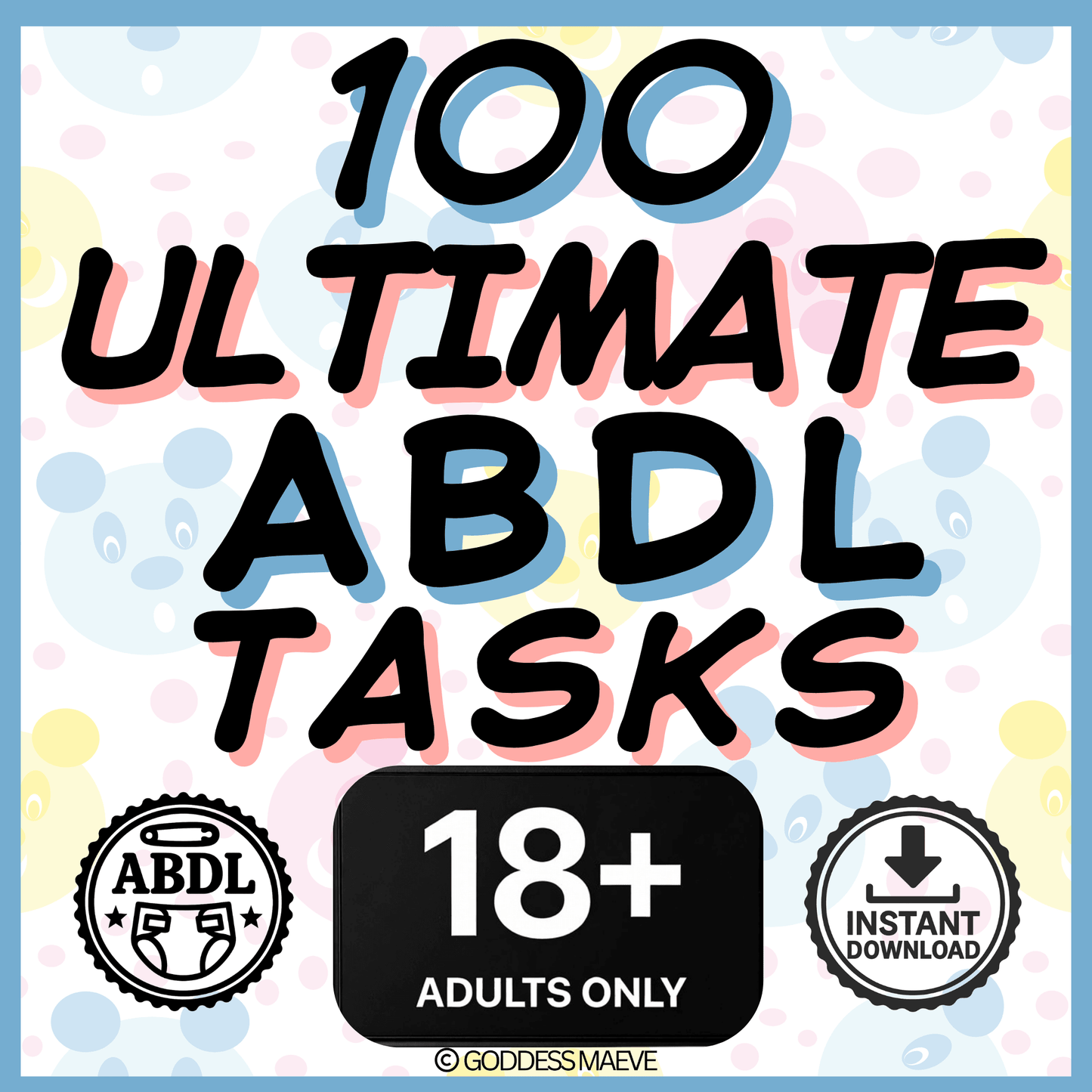 100 Ultimate Tasks Pack Digital Download PDF Goddess Maeve - Goddess Maeve