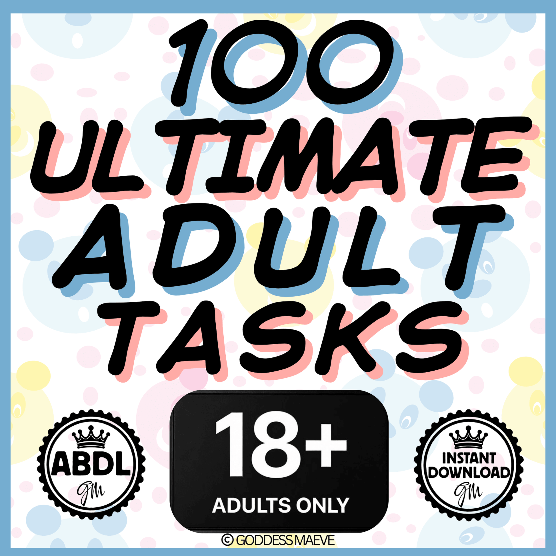 100 Ultimate Tasks Pack Digital Download PDF Goddess Maeve - Goddess Maeve